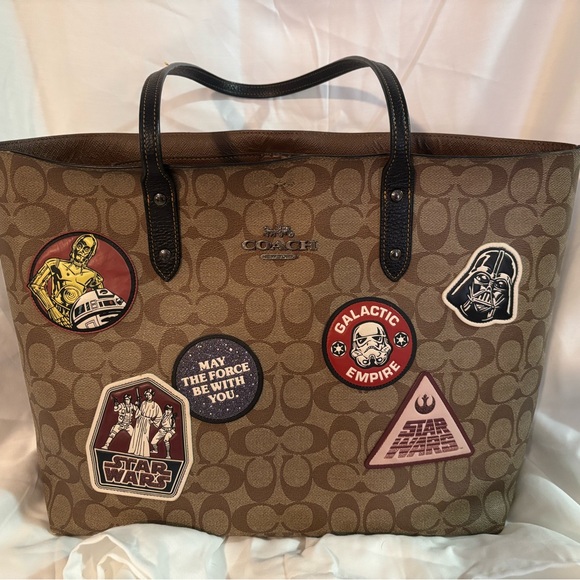 Coach Brown Star Wars Galactic Tote - Picture 1 of 2